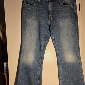 American Eagle Jeans 38x32 Low Rise Boot Cut Distressed Sandblasted 100% Cotton